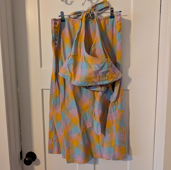 Free People Maria Madras Plaid Set - Picture 3 of 6